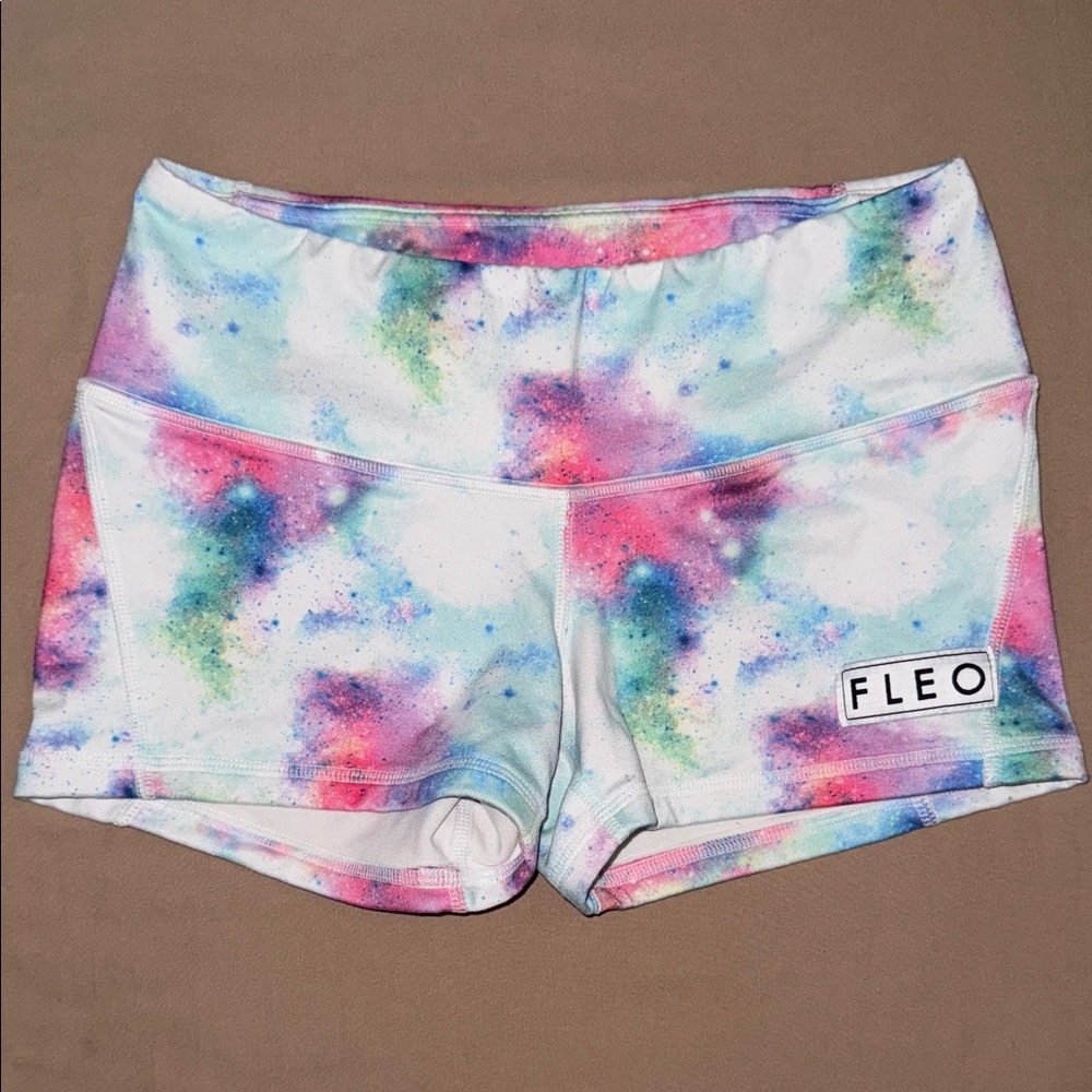 Fleo Women's Multicolor Tie-Dye Athletic Shorts